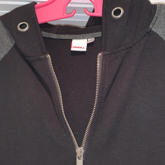 O’Neill 1/4 Zip Hoodie (very long) Size M - Picture 3 of 5